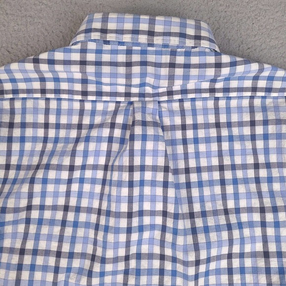 Nat Nast Shirt Mens Large White Blue Plaid Long Sleeve Button Down Cotton Blend - Picture 9 of 15